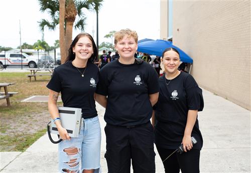 Pinellas Park High students on Disaster Day